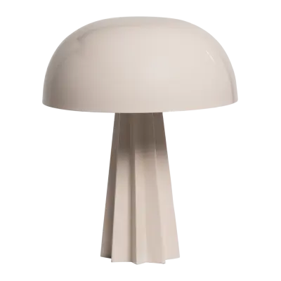 WOOOD Virel bordslampa metall högglans ljusgrå