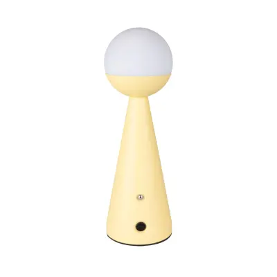 ZUIVER Bello bordslampa, dimbar och laddningsbar - citrongul stål