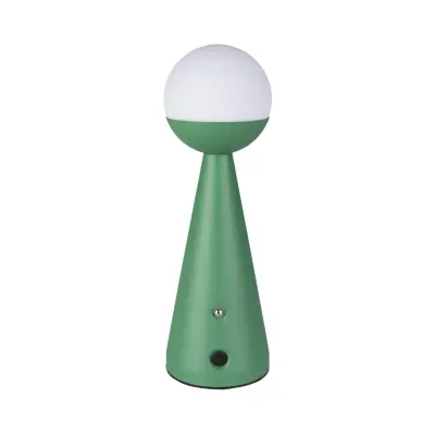ZUIVER Bello bordslampa, dimbar och laddningsbar - grönt stål