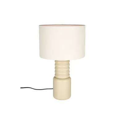ZUIVER Six bordslampa - linne och beige järn