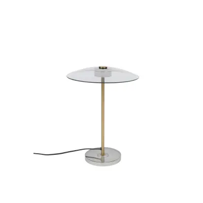 ZUIVER Float bordslampa - glas och guldjärn