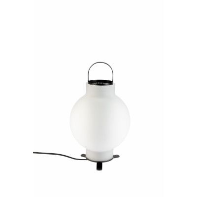 ZUIVER Nomad bordslampa - vitt glas och järn