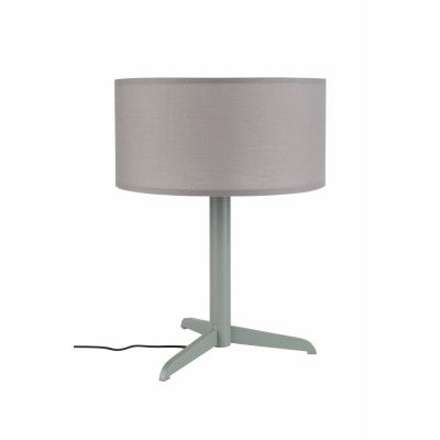 ZUIVER Shelby bordslampa - grå bomull/linne och strykjärn