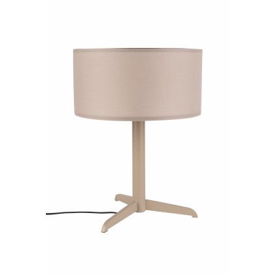 ZUIVER Shelby bordslampa - taupe bomull/linne och strykjärn