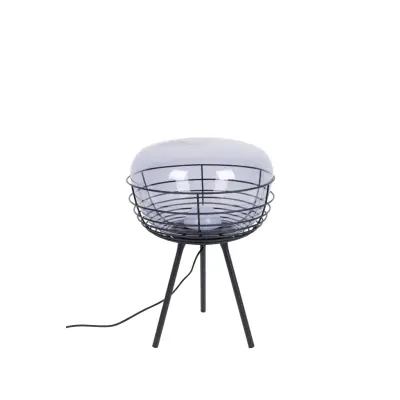ZUIVER Bordslampa Smokey Black