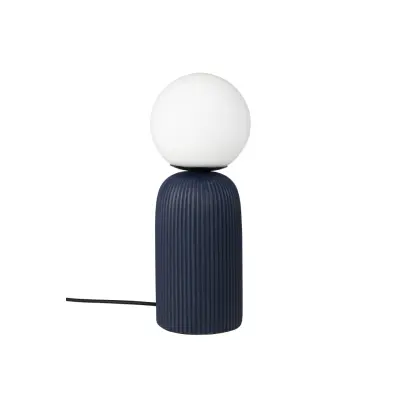 ZUIVER Dash bordslampa S - opalglas och kungsblå keramik