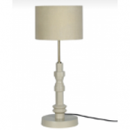 ZUIVER Totem bordslampa - beige aluminium