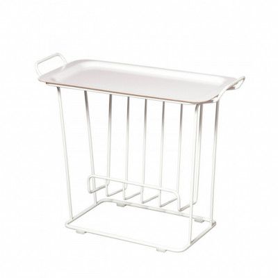 Designtorget Brickbord m tidningsställ VIT