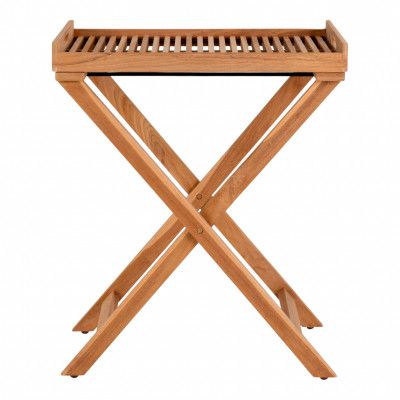 HOUSE NORDIC Ronda brickbord, hopfällbart - naturteak (60x40x70)