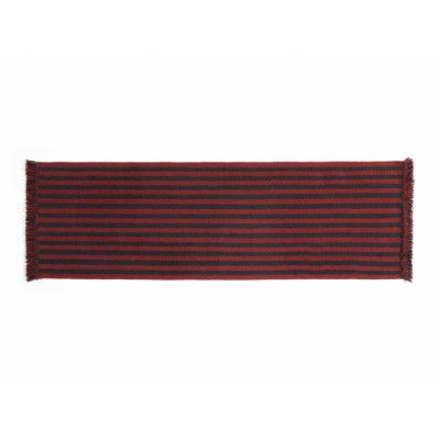 HAY - Stripes and Stripes Wool Rug 200x60 Cherry