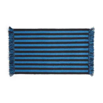 HAY - Stripes and Stripes Wool Matta 95x52 Blue