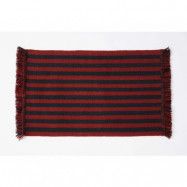 HAY - Stripes and Stripes Wool Rug 95x52 Cherry