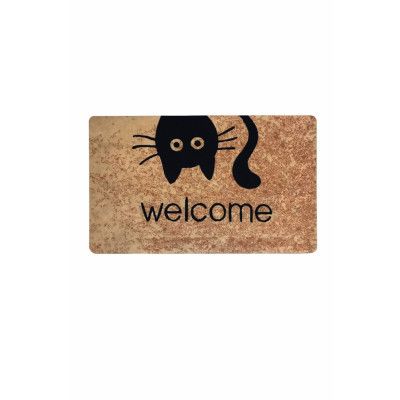 TEPPI Pvc Goose Eye dörrmatta med mönster, rektangulär - flerfärgad PVC (60x40)