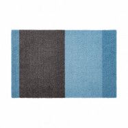 tica copenhagen Stripes by tica, horisontell, dörrmatta Blue-steel grey, 40x60 cm
