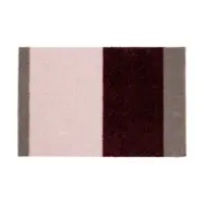 tica copenhagen Stripes dörrmatta horisontell Bordeaux-rose-sand, 40x60 cm