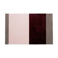 tica copenhagen Stripes dörrmatta horisontell Bordeaux-rose-sand, 60x90 cm