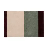 tica copenhagen Stripes dörrmatta horisontell Green-ivory-bordeaux, 40x60 cm