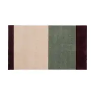 tica copenhagen Stripes dörrmatta horisontell Green-ivory-bordeaux, 60x90 cm