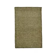 Woud - Rombo dörrmatta, mossgrön, 40 x 60 cm, ull/jute