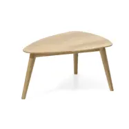 Bali soffbord S, trekantigt - naturlig ek (70x50)