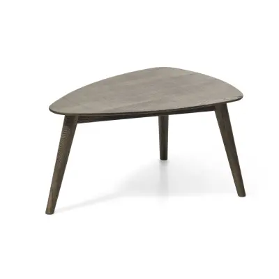 Bali soffbord S, trekantigt - rökt ek (70x50)