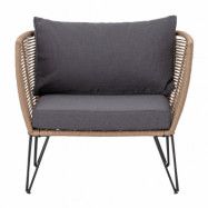 Bloomingville Mundo lounge fåtölj Brown-grey