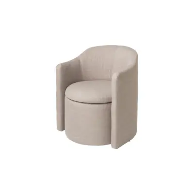 BROSTE COPENHAGEN Dammfåtölj, m. armstöd - gallertyg