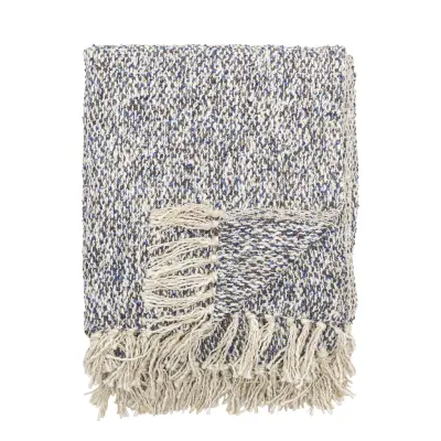 CREATIVE COLLECTION Oceanpläd, Blå, Polyester (L160xB130 cm)