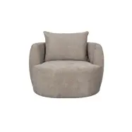 DUTCHBONE Loungefåtölj Rocca Cappuccino
