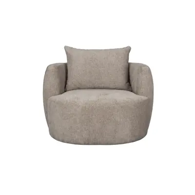 DUTCHBONE Loungefåtölj Rocca Cappuccino