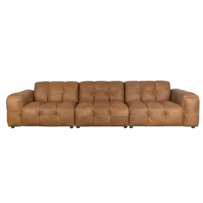 DUTCHBONE Soffa Hackman 4,5-sits Läder Cognac