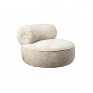 DUTCHBONE Tilbury snurrstol - beige polyester och metall