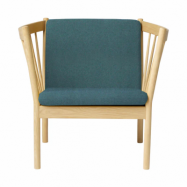 FDB Møbler J146 fåtölj Oak lacquered-green