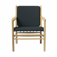 FDB Møbler J147 fåtölj Oak nature lacquered-dark green
