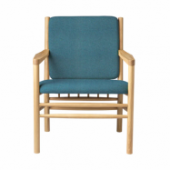 FDB Møbler J147 fåtölj Oak lacquered-green