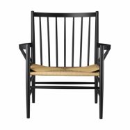FDB Møbler J82 fåtölj Beech black painted-nature