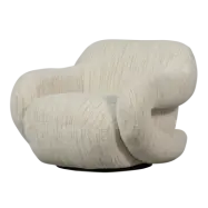 FÅTÖLJ CHENILLE NATURMELANGE WOOOD FOLKE