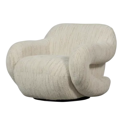 FÅTÖLJ CHENILLE NATURMELANGE WOOOD FOLKE