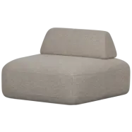 FÅTÖLJ I WOOOD STERCK MED SKYDDANDE RYGG NATURLIG