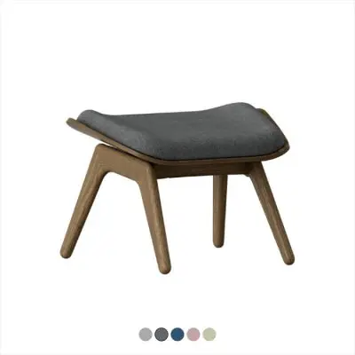 Fotpall UMAGE Ottoman Mörk ek till The Reader fåtölj