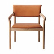 Gärsnäs Vyn fåtölj klädd rygg och sits Monocoat natural-Elmosoft 43283