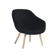 HAY About a Lounge 82 fåtölj Hallingdal 65 180 svart-ekben såpade