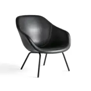 HAY About a Lounge 87 fåtölj Sense black-svart stålstativ