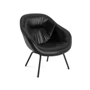 HAY About a Lounge 87 Soft fåtölj Sense black-svart stålstativ