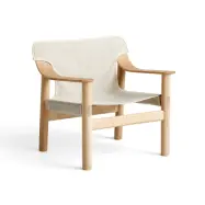 HAY Bernard fåtölj Tyg raw canvas beige-ekstativ