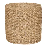 HOUSE NORDIC Rivera sittpuff, rund - naturligt sjögräs/bomull (Ø40)