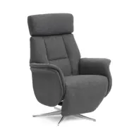 Mars 2 vilstol, manuell - antracitgrå tyg och borstad aluminium