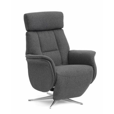 Mars 2 vilstol, manuell - antracitgrå tyg och borstad aluminium