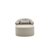 NORDVÄRK Pitta fåtölj, w. armstöd och dyna - brun polyester