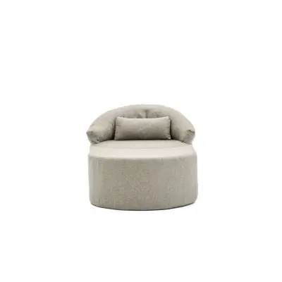 NORDVÄRK Pitta fåtölj, w. armstöd och dyna - brun polyester